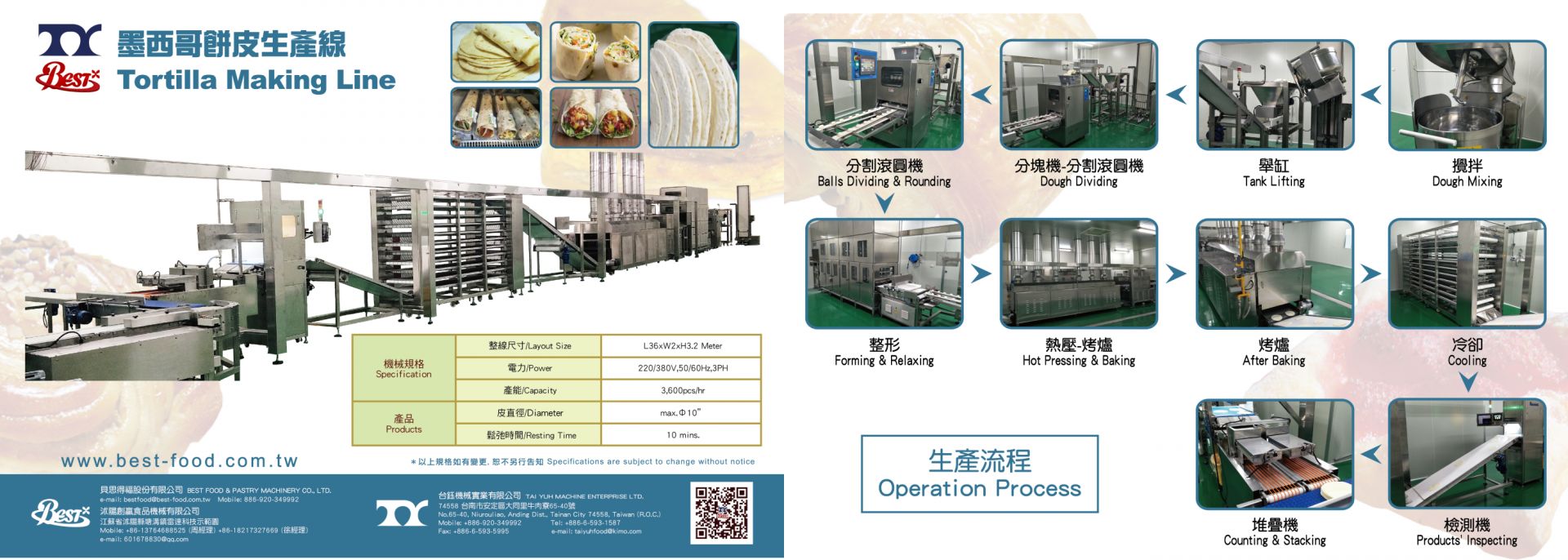 Food Processing Machine Manufacturer - Tai Yuh Machine Enterprise Ltd.